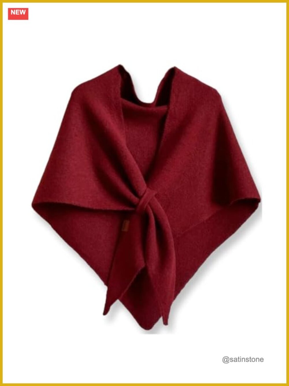 Wool Blend Knit Pashmina Wrap Shawl Cardigan Cape Scarf for Women